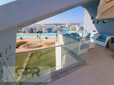 2 Bedroom Chalet for Sale in North Coast, Matruh - شالية برايم لوكيشن للبيع صف اول علي اللاجون في فوكا باى الساحل الشمالى  Chalet for sale first row overlooking the lagoon in Fouka Bay North Coast