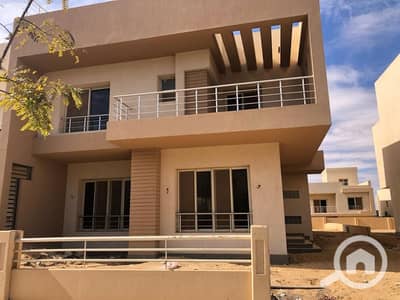 5 Bedroom Twin House for Sale in 6th of October, Giza - For sale, a twin house villa, 298 m, in Grand Heights Compound, with finishing, 6th of October delivery