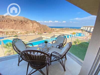 2 Bedroom Chalet for Sale in Ain Sukhna, Suez - Double view chalet for sale in installments over 15 years in Monte Galala Ain Sokhna