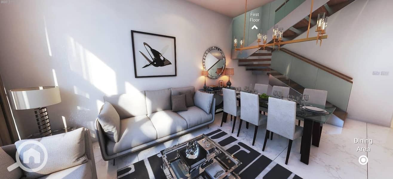 Townhouse for sale, fully finished, in New Cairo, with installments available. (Cairo - Villas) – pohled 2