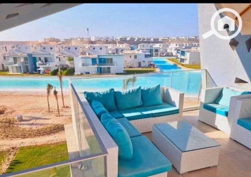 First row chalet for sale in Al-Ajoun, with installments over 15 years, in the North Coast First row chalet for sale in Al-Ajoun, with installments over 15 years, in the North Coast