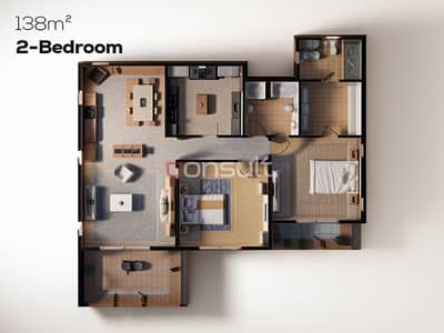 2 Bedroom Apartment for Sale in Sheikh Zayed, Giza - 138_fp_elysium render. jpg