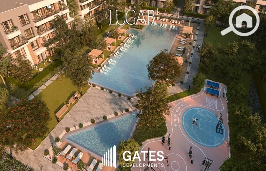 3 Gates Developments - Lugar - Bird eye - pool. jpg