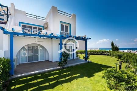 توين هاوس 3 غرف نوم للبيع في الساحل الشمالي، مطروح - توين فيلا sea view للبيع بالتقسيط علي 8 سنين عالبحر واللاجــون مباشر للبيع