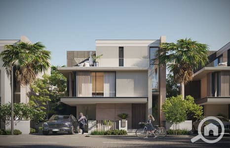 تاون هاوس 4 غرف نوم للبيع في 6 أكتوبر، الجيزة - Cam12- Side Villa- Front. jpg