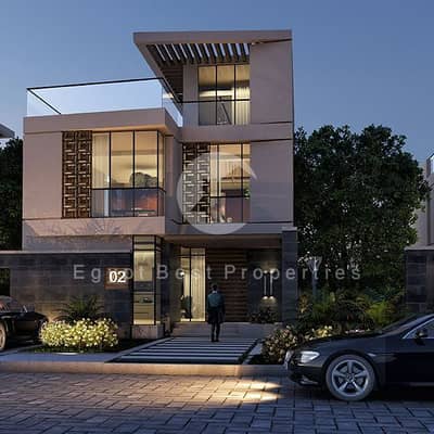 4 Bedroom Townhouse for Sale in Katameya, Cairo - brooks-villas-social-media-posts3-nohotline-1. jpg