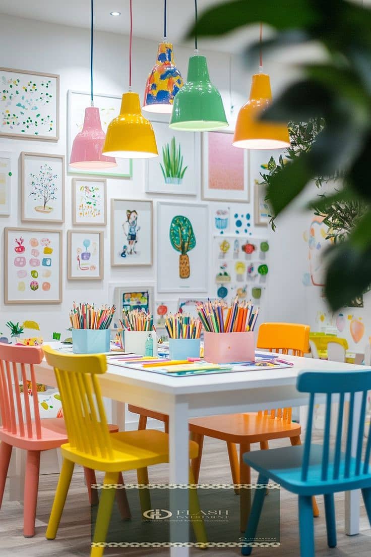 11 Upgrade Your Bonus Room with This Inspiring Art Area for Kids & Teens. jpeg