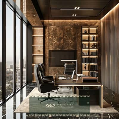 مکتب  للبيع في القاهرة الجديدة، القاهرة - Full Guide to Luxury Manager Office Interior Design _ 60 Photos. jpeg