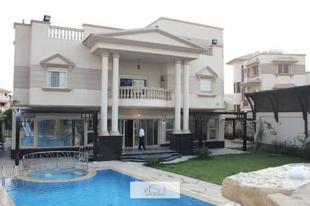 7 Bedroom Villa for Sale in Sheikh Zayed, Giza - Villa 1150 finished with swimming pool and furniture for sale in Royal City