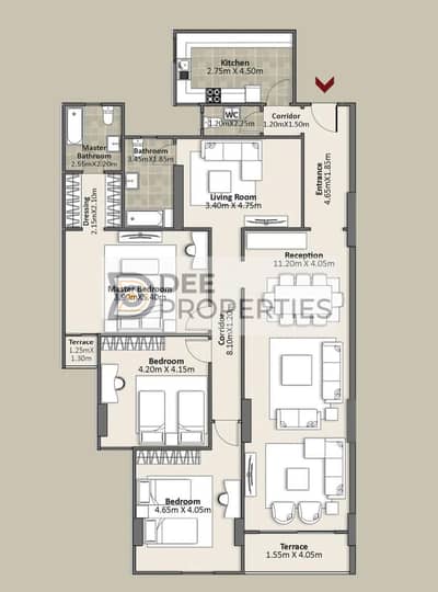 4 Bedroom Flat for Sale in Smoha, Alexandria - WhatsApp Image 2025-02-04 at 12.54. 11 PM. jpeg