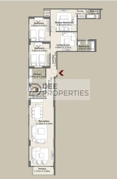 4 Bedroom Apartment for Sale in Smoha, Alexandria - WhatsApp Image 2025-02-04 at 12.54. 11 PM (1). jpeg