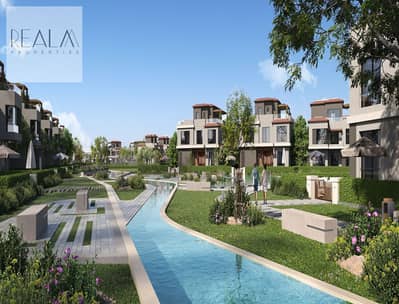 3 Bedroom Townhouse for Sale in 6th of October, Giza - Cam03-Curved Pool. jpg