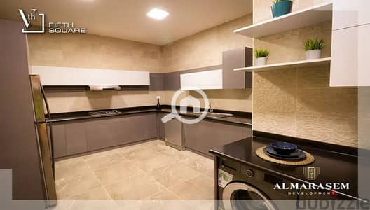 3 Bedroom Flat for Sale in New Cairo, Cairo - Apartment for sale 178m fully finished with air conditioning in the heart of New Cairo, AUC in front of the American University, Fifth Settlement