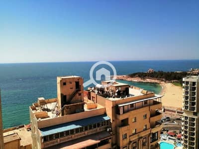 فلیٹ 3 غرف نوم للايجار في المندرة، الإسكندرية - شقه ترى البحر سوبر لوكس