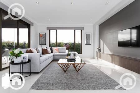 فلیٹ 2 غرفة نوم للبيع في الشيخ زايد، الجيزة - Neutral-Living-Room-with-Grey-Rug-Interior-Design-Styles. jpg