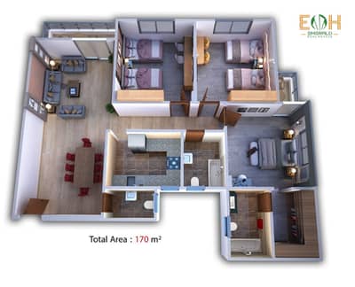 3 Bedroom Apartment for Sale in Obour City, Cairo - 170M. jpeg