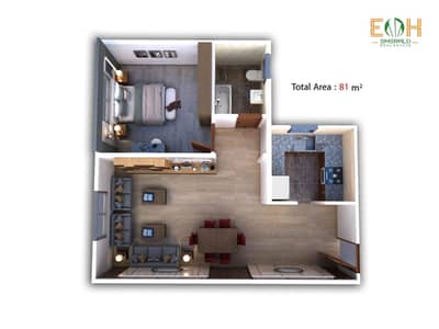 1 Bedroom Apartment for Sale in Obour City, Cairo - 81M. jpeg