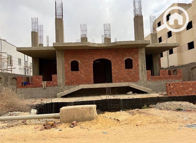 فيلا للليع في تمر حنه فيلات 835 متر الارض بدروم وارضي واول علي شقتين