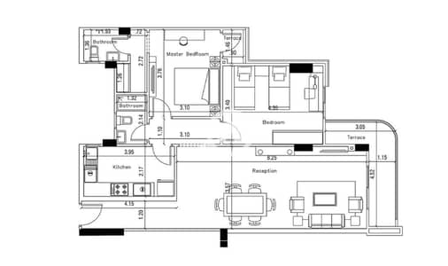 2 Bedroom Apartment for Sale in New Mansoura, Dakahlia - شقة في كمبوند The Pearl في مدينة المنصورة الجديدة.