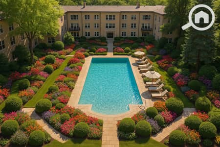 فلیٹ 2 غرفة نوم للبيع في الشيخ زايد، الجيزة - 20250430_1550_Luxurious Garden Oasis_simple_compose_01jt3bvt8sfwd996d3m1792p06. png