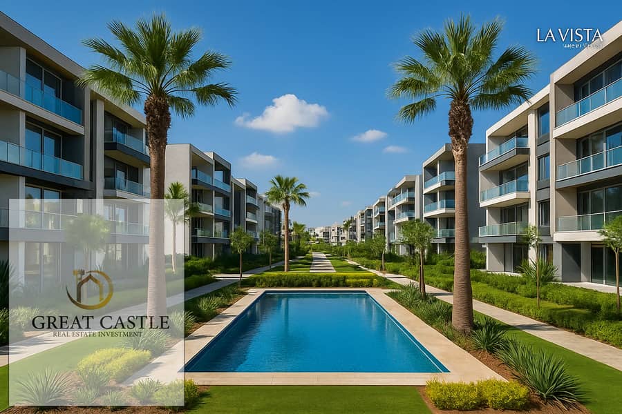 3 Moderno complejo residencial con piscina. png