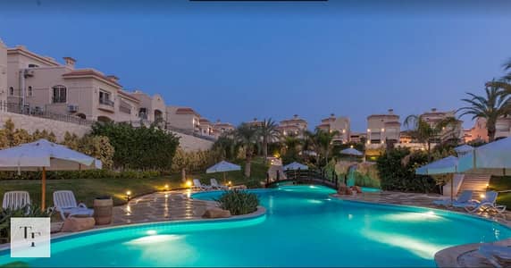 4 Bedroom Villa for Sale in Shorouk City, Cairo - Night-view-for-swimming-pool-in-EL-PATIO-5. png
