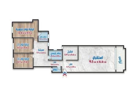 فلیٹ 4 غرف نوم للبيع في ستانلي، الإسكندرية - 128551. png