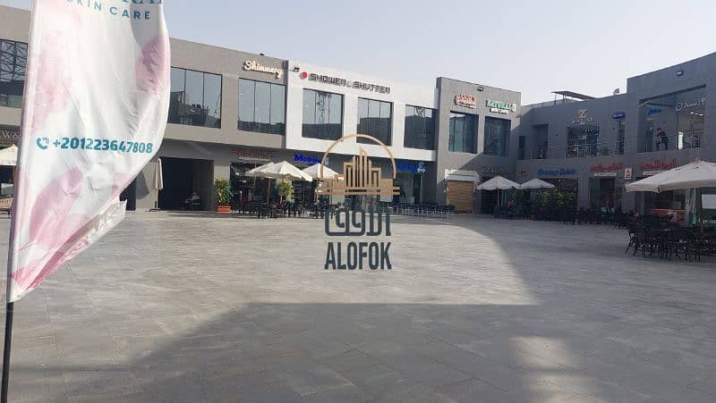 محل للايجار في التجمع الخامس The Market Mall ارضي ١٤٤ متر