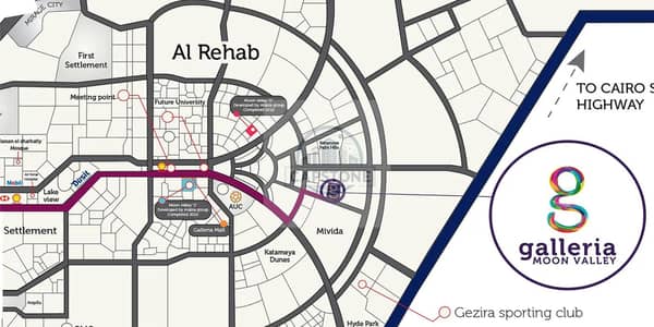 2 Bedroom Apartment for Sale in New Cairo, Cairo - galleria-moon-valley. jpg