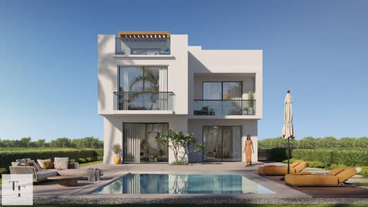 3 Bedroom Villa for Sale in Sheikh Zayed, Giza - CAM02-PROTOTYPE BACK VIEW PPL copy. jpg