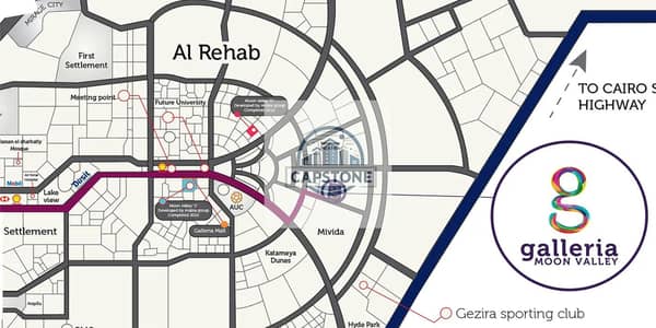 2 Bedroom Apartment for Sale in New Cairo, Cairo - galleria-moon-valley. jpg