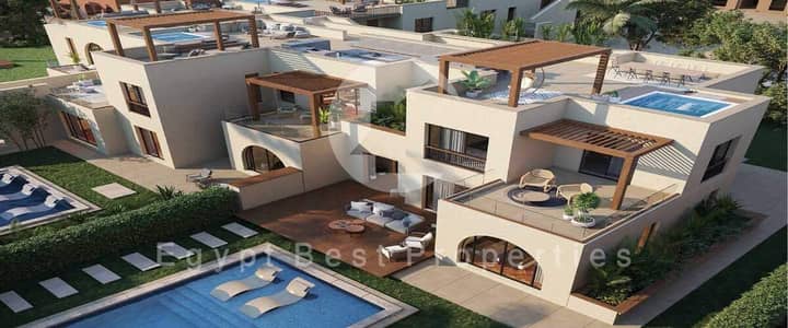 بنتهاوس 3 غرف نوم للبيع في الجونة، البحر الأحمر - makadi heights penthouse. jpg