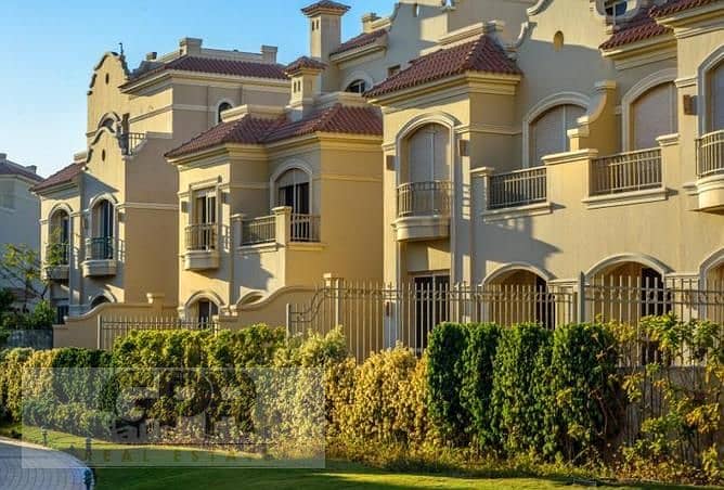 Ready to move townhouse villa for sale in La Vista Patio 5 El Sherouk 232m with 5Y  installments