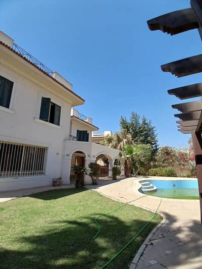 6 Bedroom Villa for Rent in Katameya, Cairo - Charming Katameya Heights Villa with Pool and Garden