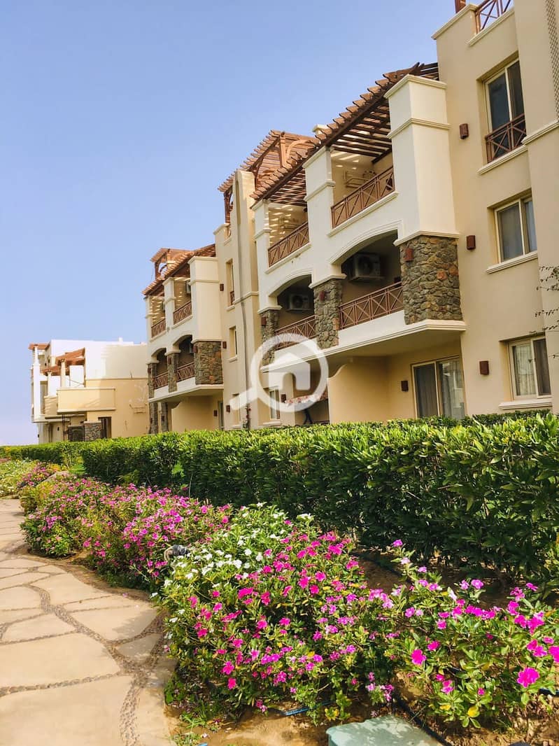 Chalet 125m finished with sea view for installment over 8 years on the bays in Ain Sokhna, Zafarana Road.