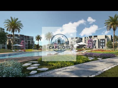 2 Bedroom Apartment for Sale in 6th of October, Giza - CAM01-HYDE PARK-TAWNY-POOLVIEW . png