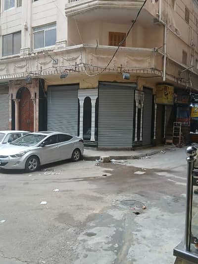 محلات تجارية  للايجار في سيدي بشر، الإسكندرية - محل للايجار بواجهة ٣ ابواب بمنطقة ماهولة