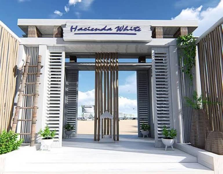 hacienda white villa for rent
