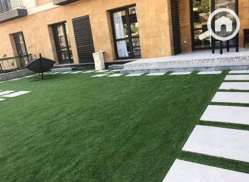 172 sqm finished apartment with 96 sqm garden on 90th Street in Al Marasim Compound