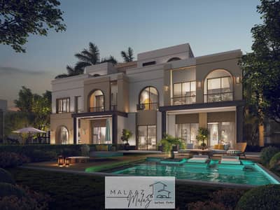 فیلا 3 غرف نوم للبيع في القاهرة الجديدة، القاهرة - Copy of Twin villa b back night. jpg