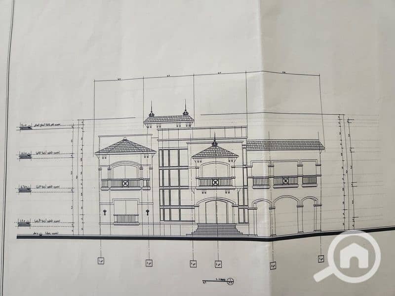 Villa for sale, concrete structure in Al-Narges 1, direct view of the 90th Street, New Cairo