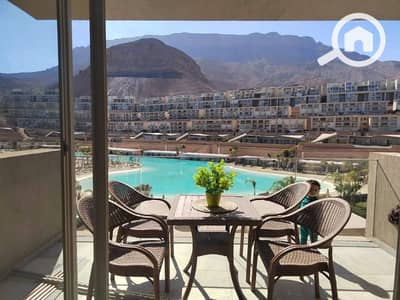 3 Bedroom Chalet for Sale in Ain Sukhna, Suez - شقة بخدمات فندقية للبيع في المونت جلالة العين السخنه علي البحر مباشرة