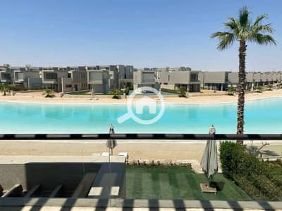3 Bedroom Chalet for Sale in North Coast, Matruh - شاليه دور اول علي اللاجون مباشرة متشطب بالتكيفات والمطبخ للبيع في ازها