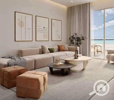 شاليه 3 غرف نوم للبيع في الساحل الشمالي، مطروح - شاليه للبيع 3غرف متشطب بالكامل من المالك فيو بحر مباشر داخل قريهseazen