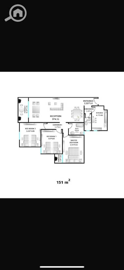 3 Bedroom Flat for Sale in Smoha, Alexandria - WhatsApp Image 2025-07-14 at 15.45. 43_f74de7fd. jpg