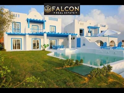فیلا 3 غرف نوم للبيع في الساحل الشمالي، مطروح - mountain-view-north-coast-crete-chalet-villa-for-sale-8-1-scaled. jpg