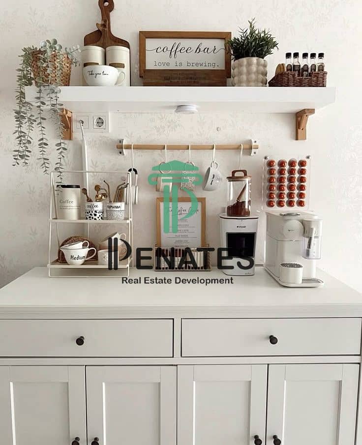 5 That coffee bar with cabinets and wooden shelves…. jpeg