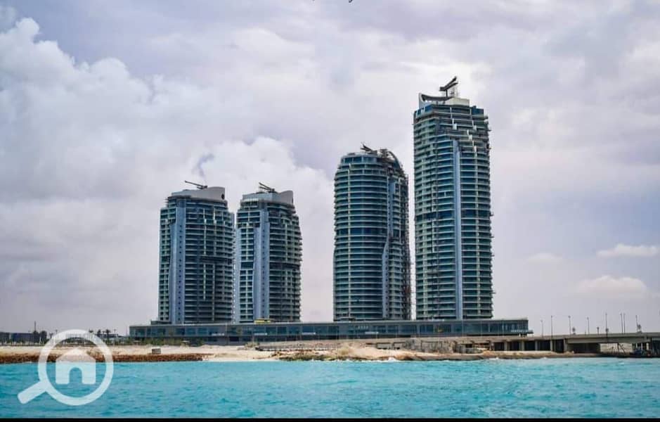3 شقة باجمل فيو على البحر فى ابراج العالمين. jpeg