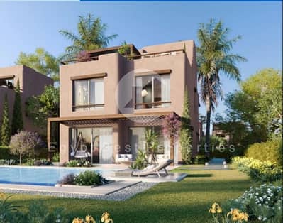 تاون هاوس 4 غرف نوم للبيع في الساحل الشمالي، مطروح - Hacienda_blue_villa_324_3_. png