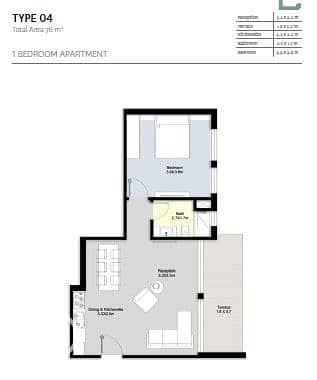 1 Bedroom Flat for Sale in Mostakbal City, Cairo - 1. png